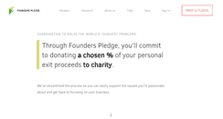 Desktop Screenshot of founderspledge.com