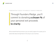 Tablet Screenshot of founderspledge.com